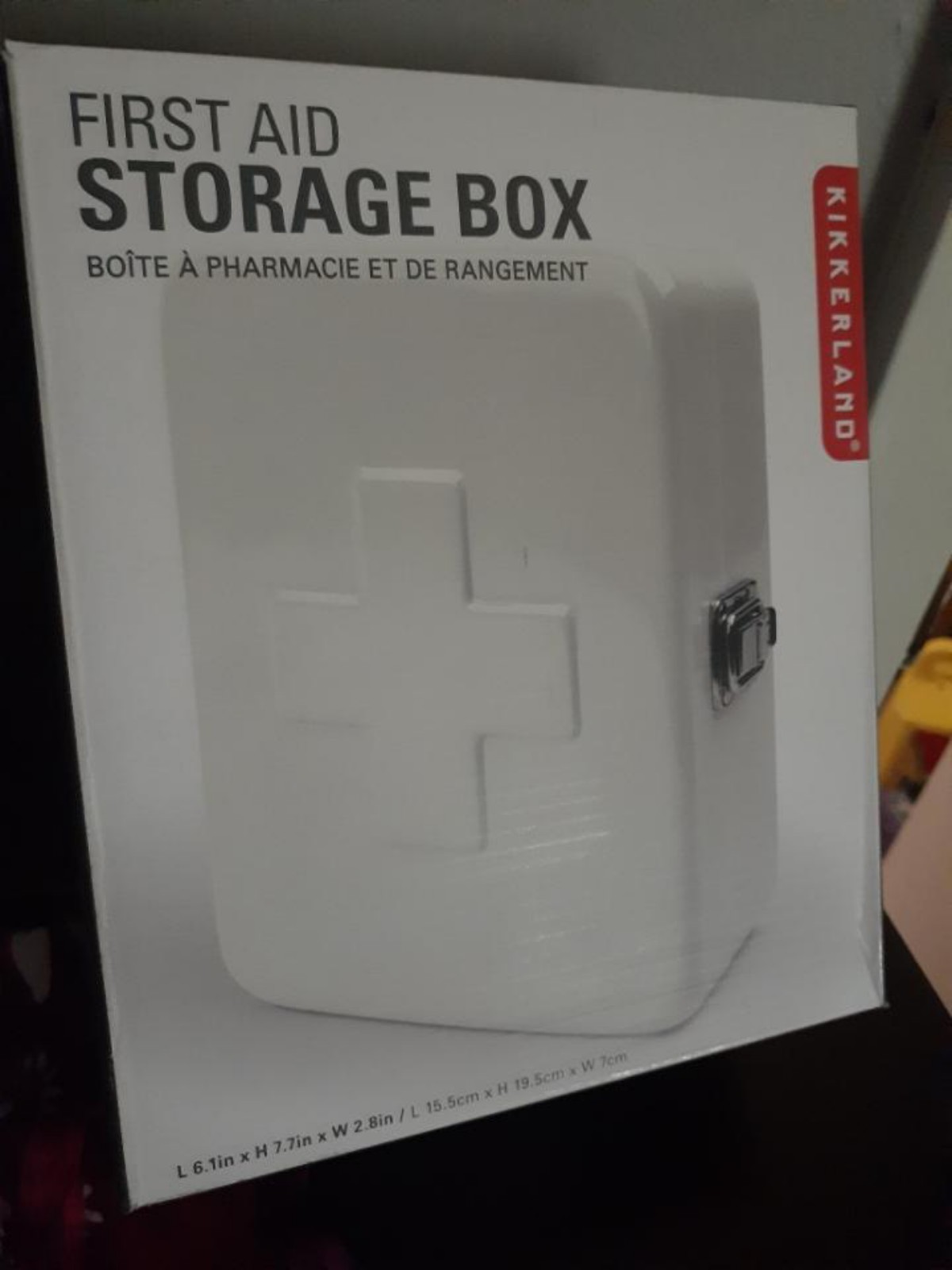 First aid storage box