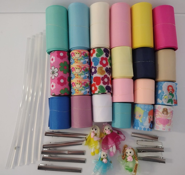 42 YARDS RIBBON diy bow making bundle