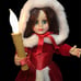 Rennoc Christmas Caroler Victorian Girl Motionette Animated 24 Red Outfit RARE