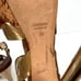 MIU MIU Shoes Womens 39 Gold Brushed Metal Leather Cork Platform Heeled Sandal