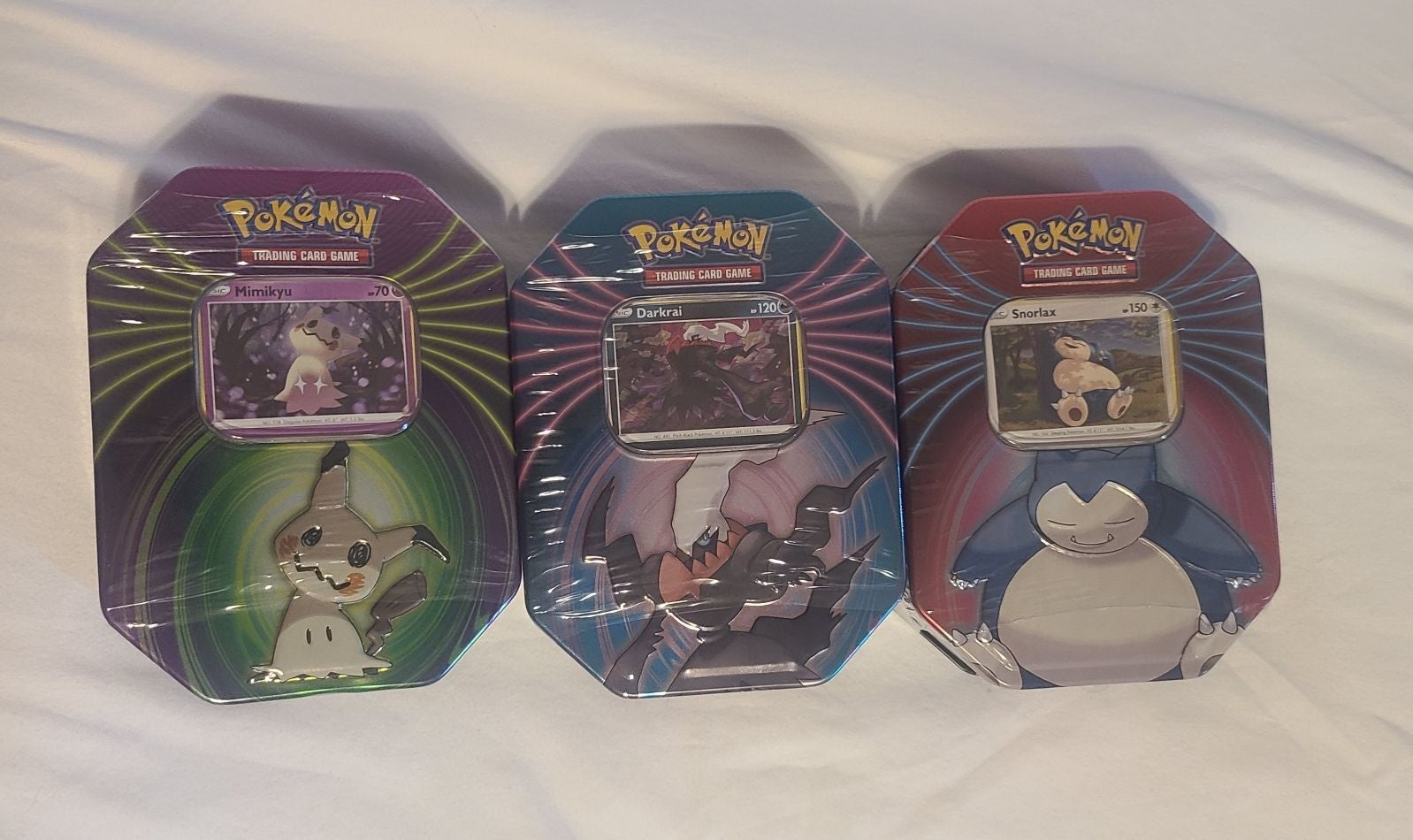 3 Pokémon tins never opened
