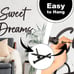 Sweet Dreams Metal Sign Wall Art Decor - 35 X8 Black Modern Sweet Dream