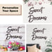 Sweet Dreams Metal Sign Wall Art Decor - 35 X8 Black Modern Sweet Dream