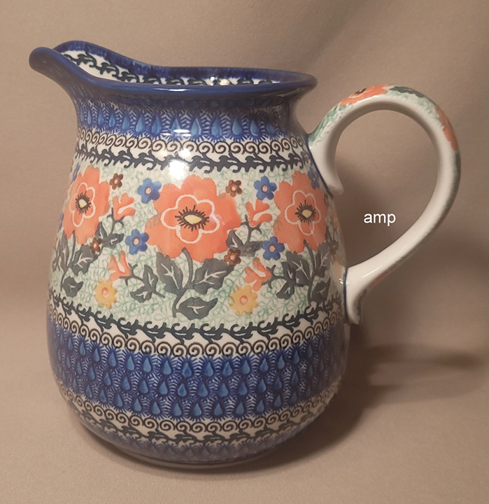 Unikat Polish Pottery Pitcher / Jug 7 (Andrukiewics 1596) NEW!