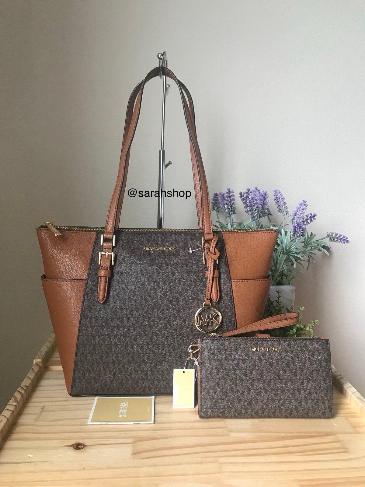 Michael Kors Charlotte LG TZ Tote Set
