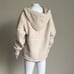 prAna Sherpa Fleece Half Zip Hoodie Ivory Size L