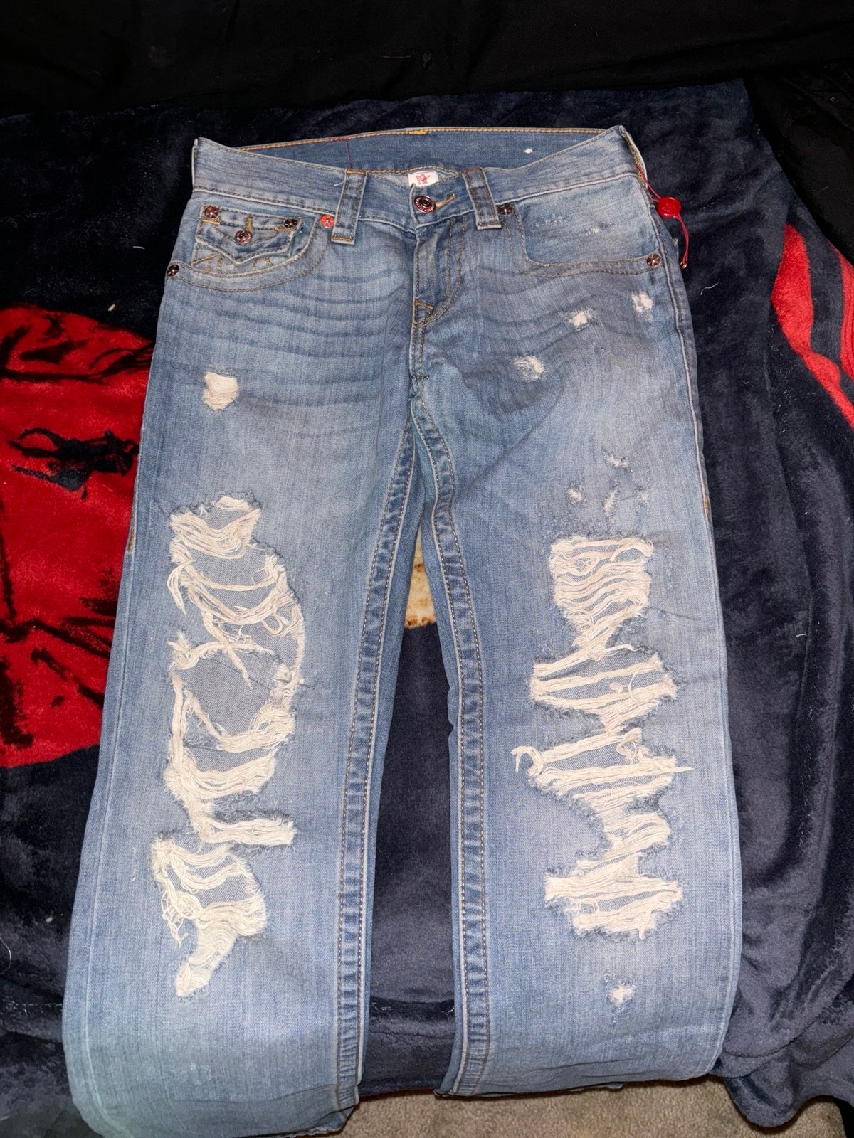 True Religion Ricky Straight Distressed Jean