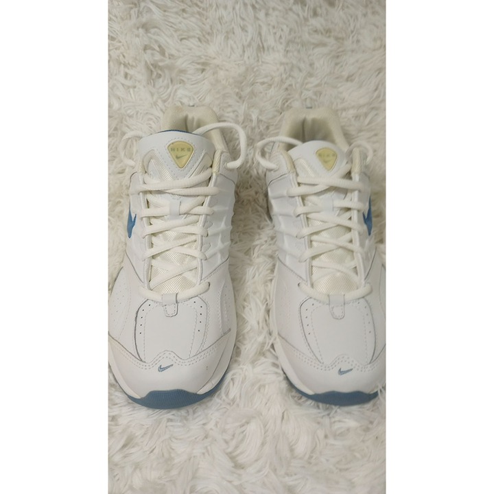 Nike Air Monarch IV Womens Training Shoes White & Blue