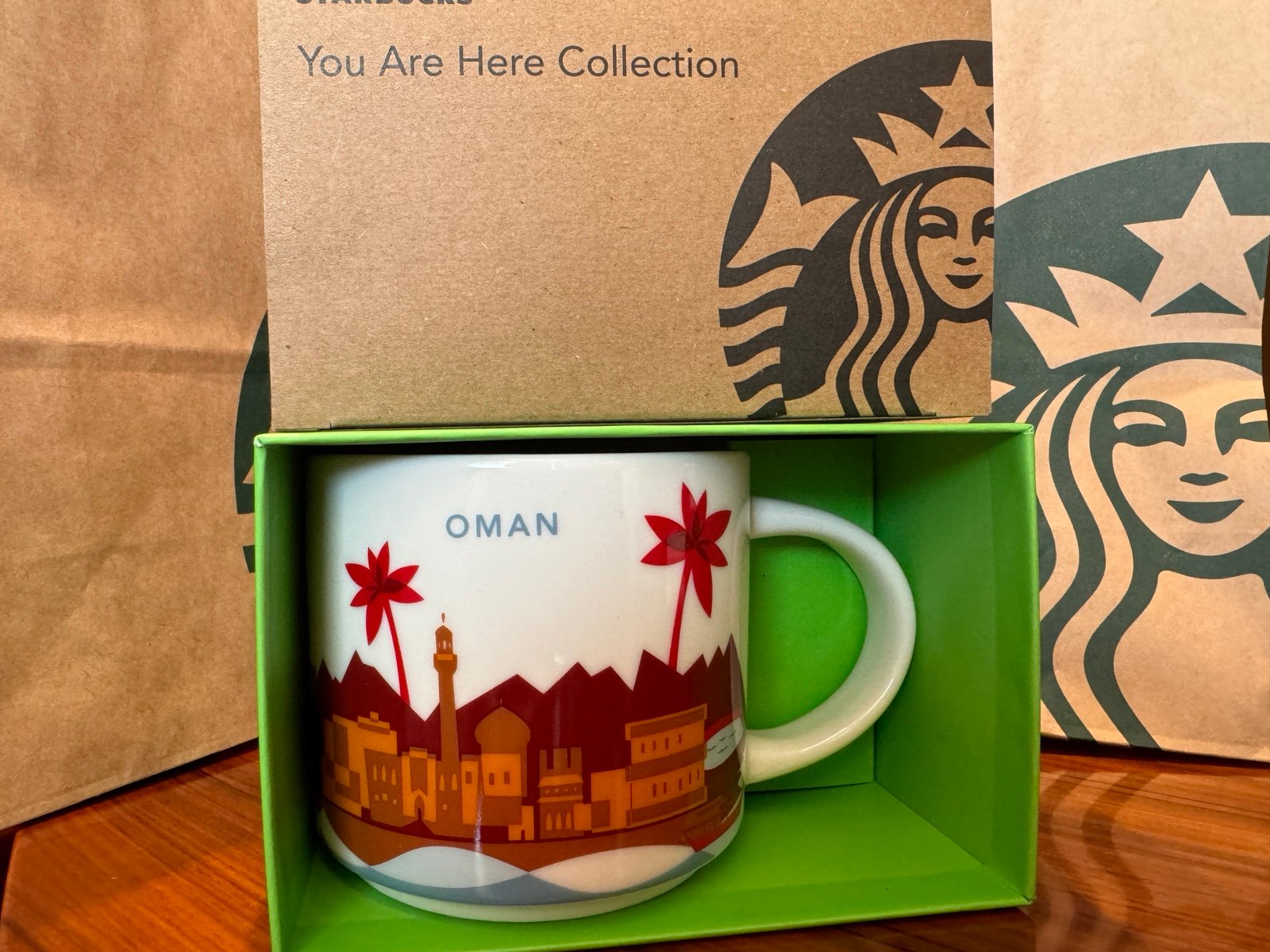 NWT Starbucks Oman Been There You Are Here Series Coffee Mug 14oz In Box