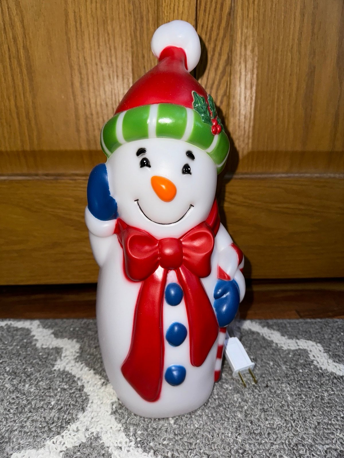 Christmas snowman blow mold