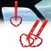 NEW 2PCS BARBED WIRE RED JDM TSURIKAWA RING RED Handle Strap Drift Charm