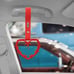 NEW 2PCS BARBED WIRE RED JDM TSURIKAWA RING RED Handle Strap Drift Charm