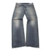 Diesel Jeans Straight Regular Blue Washed Denim Larkee Button Fly Mens 34x30