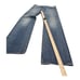 Diesel Jeans Straight Regular Blue Washed Denim Larkee Button Fly Mens 34x30