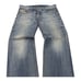 Diesel Jeans Straight Regular Blue Washed Denim Larkee Button Fly Mens 34x30