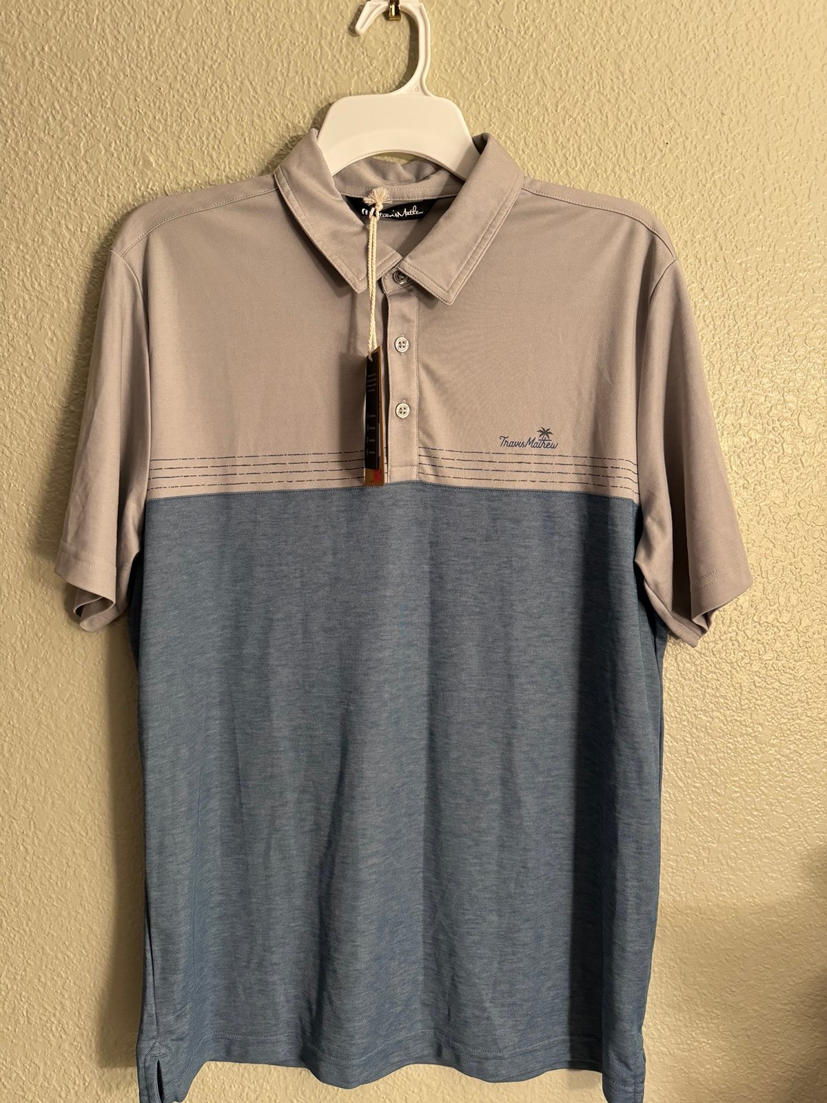 TravisMathew Men's Libations Golf Polo Mens L