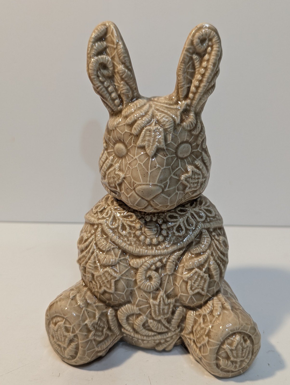 Ceramic bunny rabbit final touch