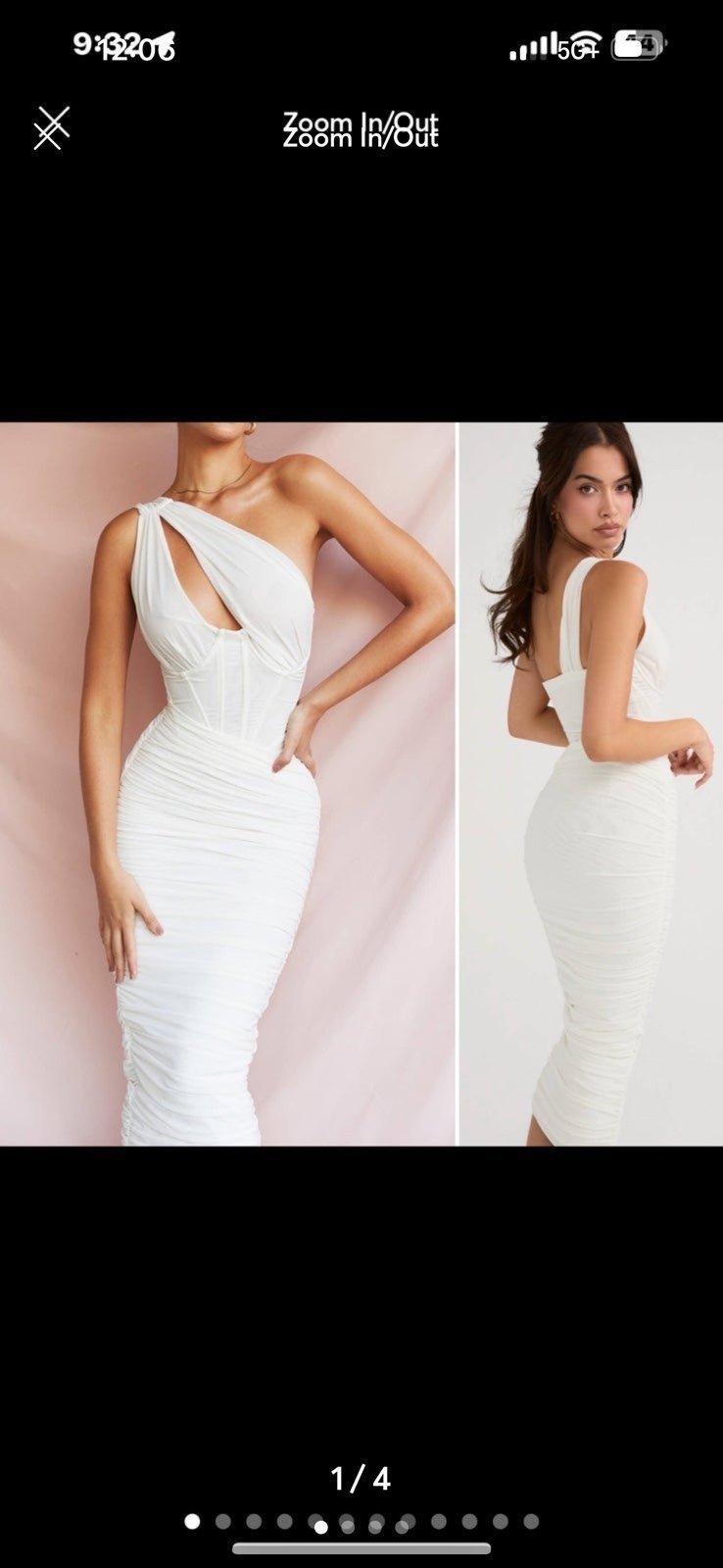 House of CB Valentina Asymmetric Cutout Sleeveless Midi Dress ‘The 'Valentina'