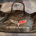 LIKE NEW CORVETTE LEATHER XL DUFFLE BAG, MEASURING 24”W x 10”H x 10”D