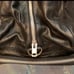 LIKE NEW CORVETTE LEATHER XL DUFFLE BAG, MEASURING 24”W x 10”H x 10”D
