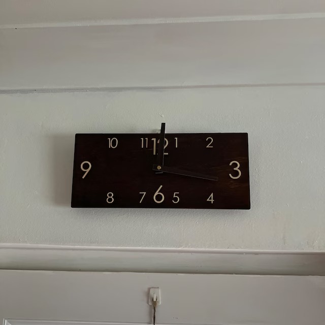 Modern wall clock Wooden clock Rustic wall clock Wooden wall clock