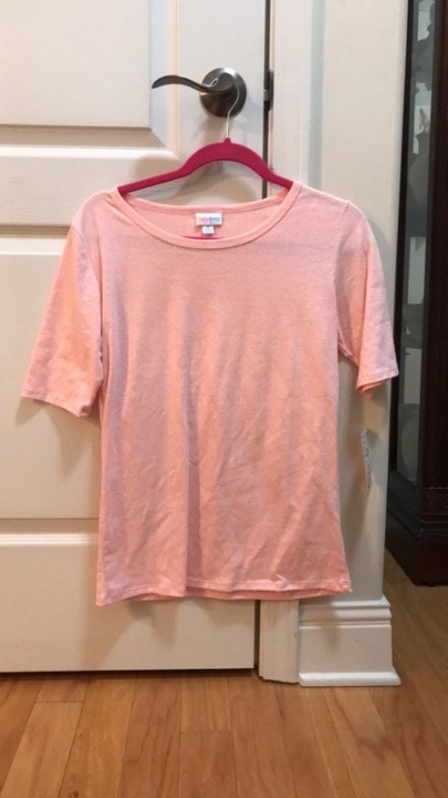 NWT Lularoe heather peach gigi top size M bag d