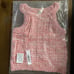 POL Halter Neckline Orange 2 Tone Knit Sleeveless Top