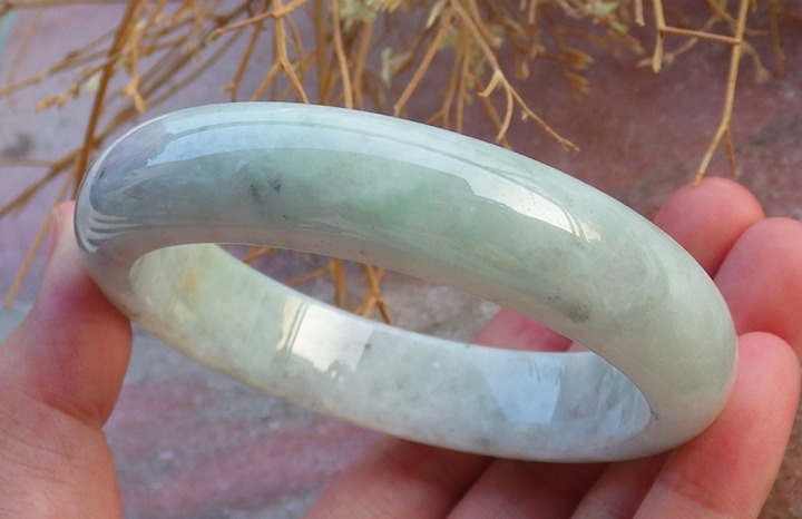 Certified Natural Myanmar Burma Grade A JADE Jadeite Circle Bangle Bracelet 58mm