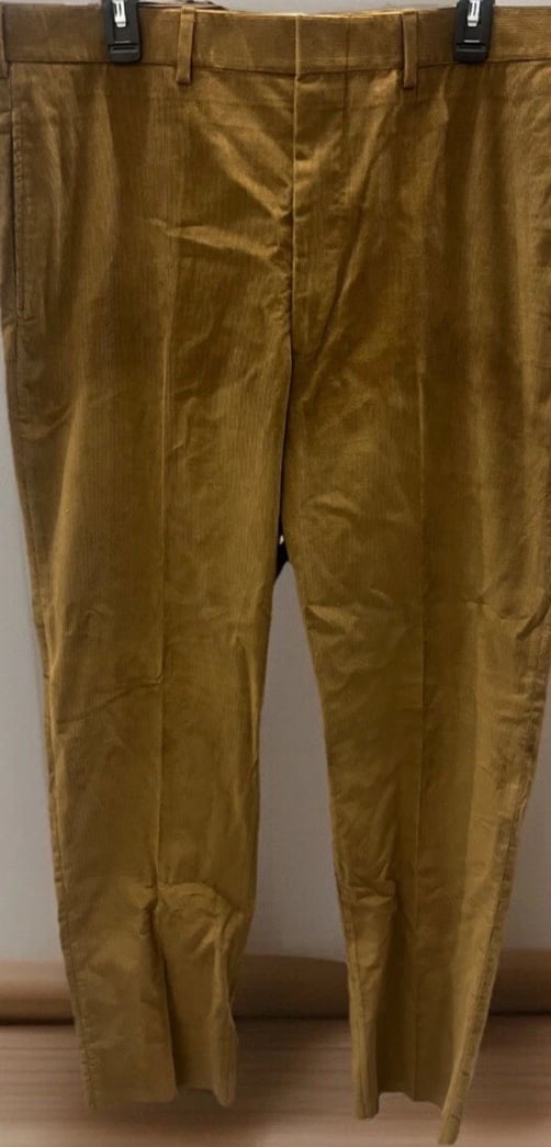 Mens - Ben Silver Corduroy- Style 2120- Spencer- Pleated Front - Cotton Size 38R