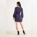 Susana Monaco Gathered Long Sleeve Ruched Mini Dress XS Black Jersey Stretch NEW