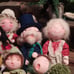 Handmade Christmas choir figurine dolls made in 1982