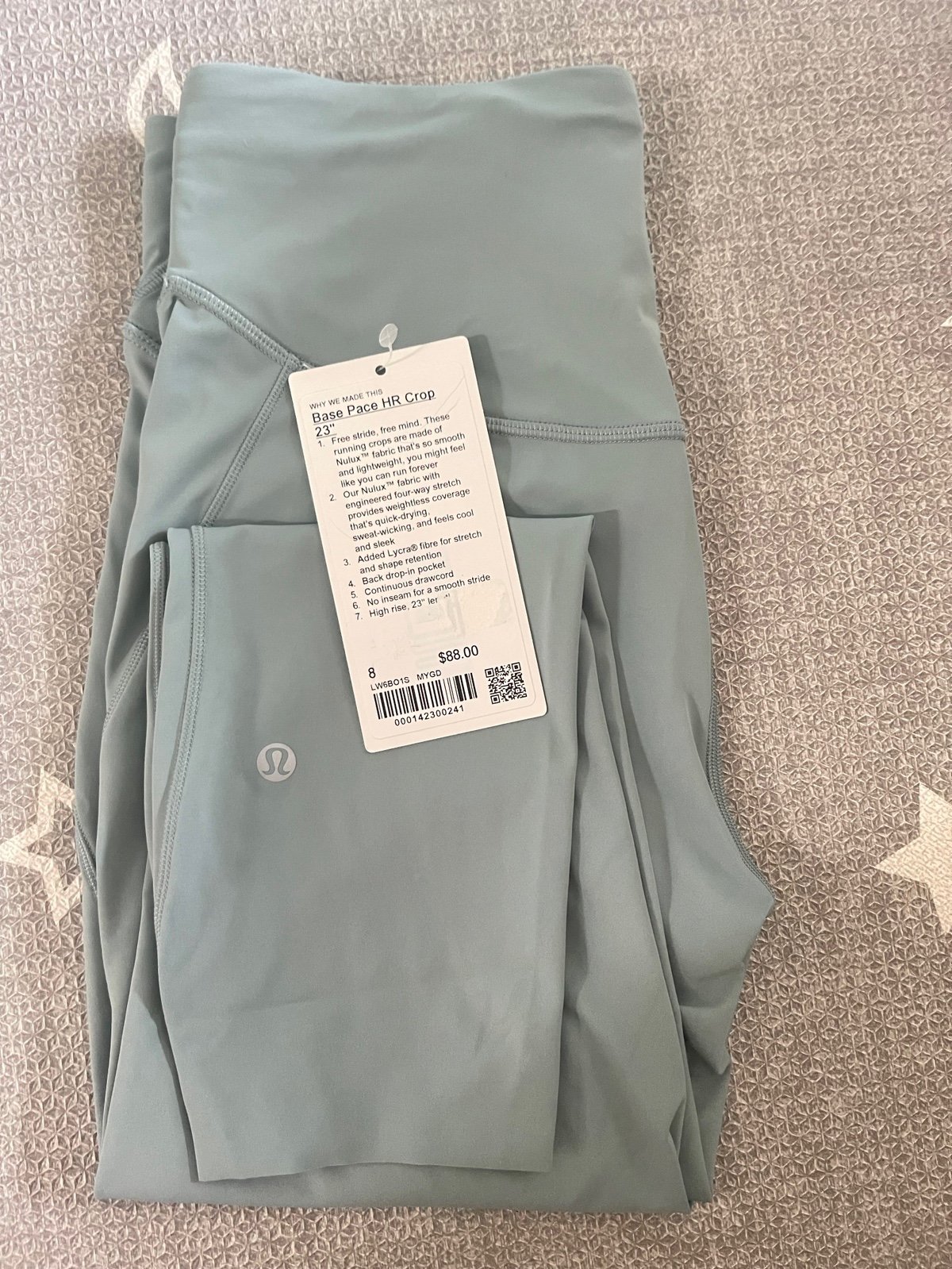 Lululemon Base Pace HR Crop 23