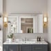 DEERVALLEY 48 in. W x 26 in. H Rectangular Bathroom 3-Doors Medicine Cabinet