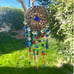 Crystal sun catcher boho inspired wind chime window hanging outdoor decor