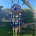 Crystal sun catcher boho inspired wind chime window hanging outdoor decor