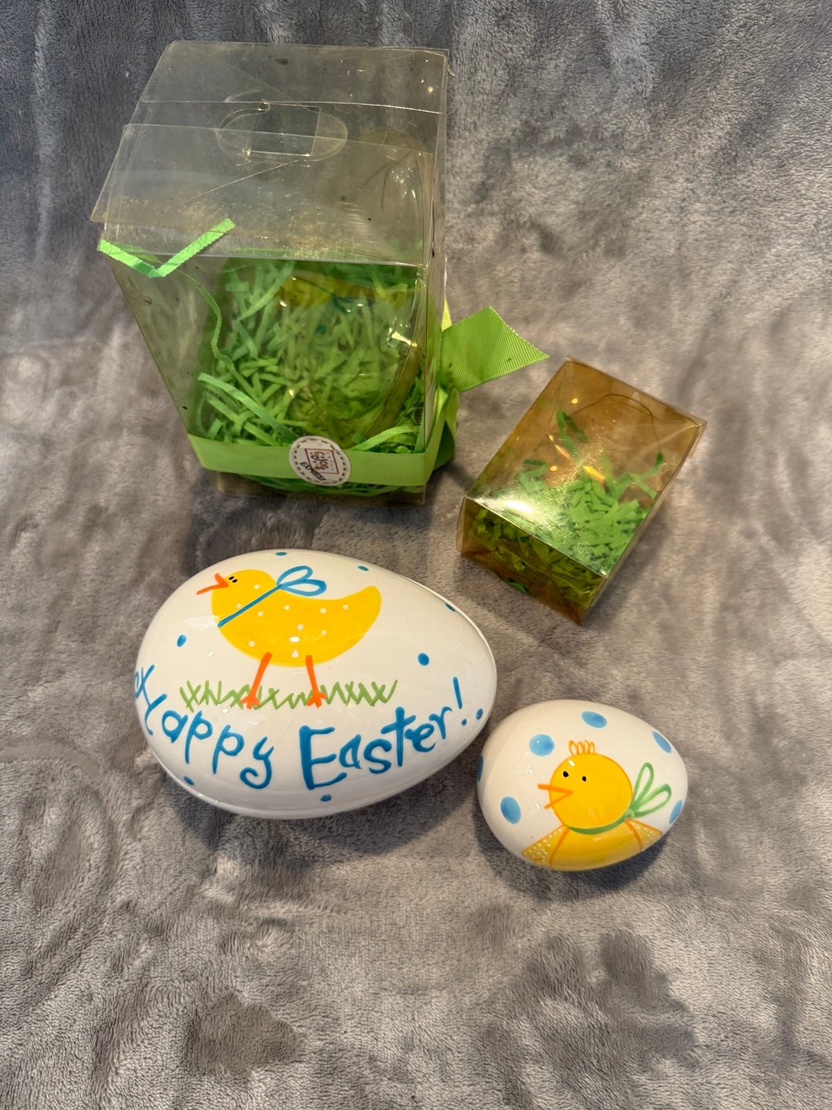 Coton Color Express Egg Trinket Dish and Small Egg Set