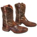 Ariat Mens Sz 10D/43 Western Boots Metallic Brown Croc embossed Leather 10008804