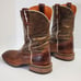 Ariat Mens Sz 10D/43 Western Boots Metallic Brown Croc embossed Leather 10008804