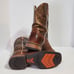 Ariat Mens Sz 10D/43 Western Boots Metallic Brown Croc embossed Leather 10008804