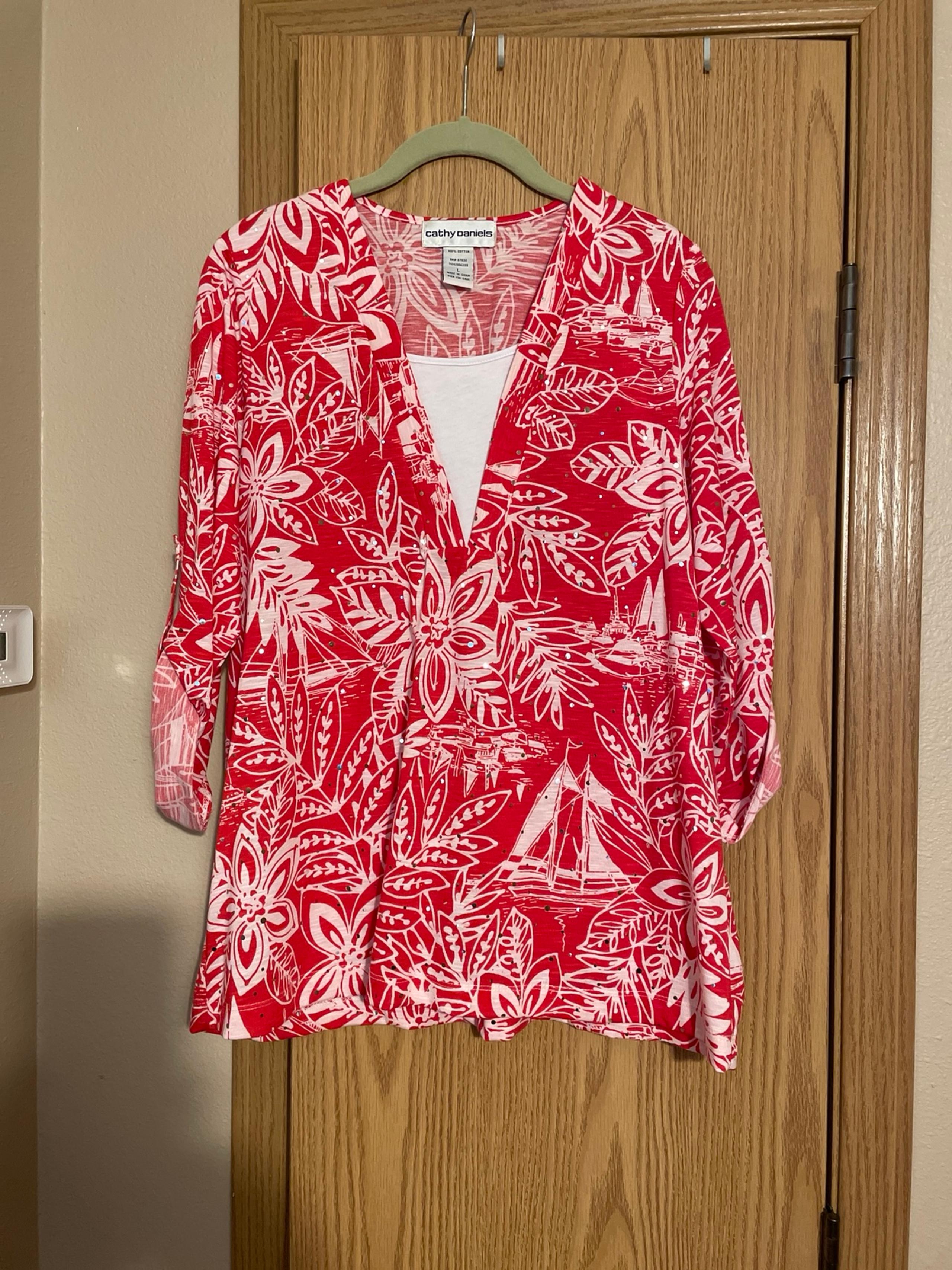 Women’s summer pink top Large