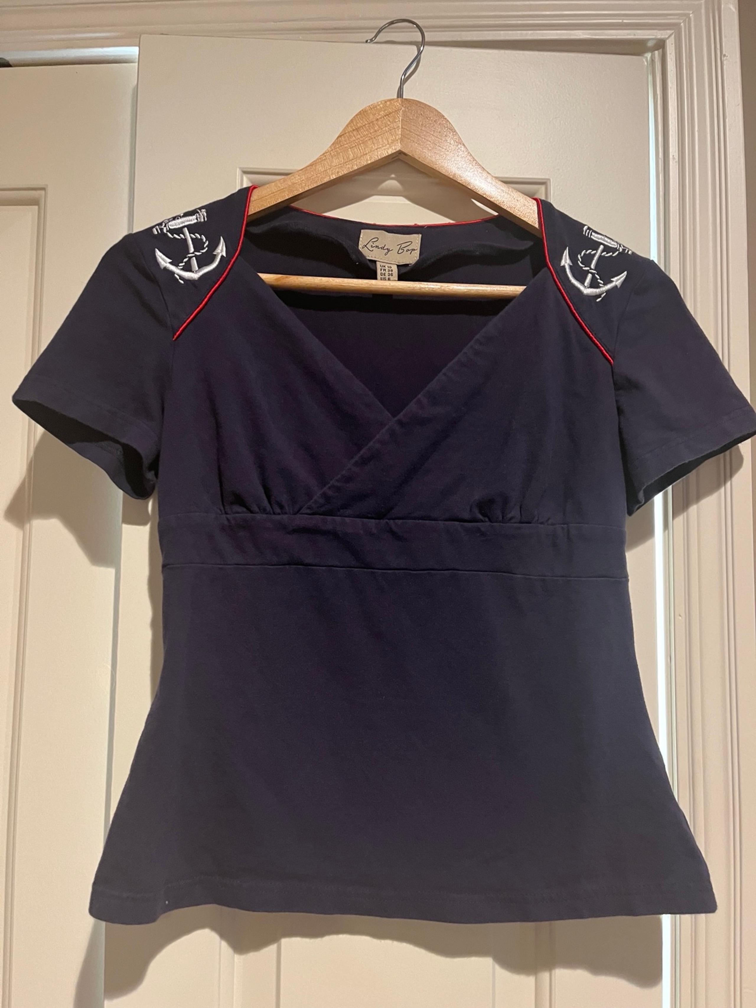 Lindy Bop Retro Vintage Sailor Top