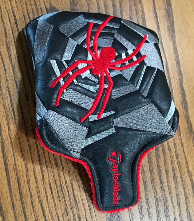 New Golf Spider X Black/Red/Grey Mallet Golf Putter Headcover.