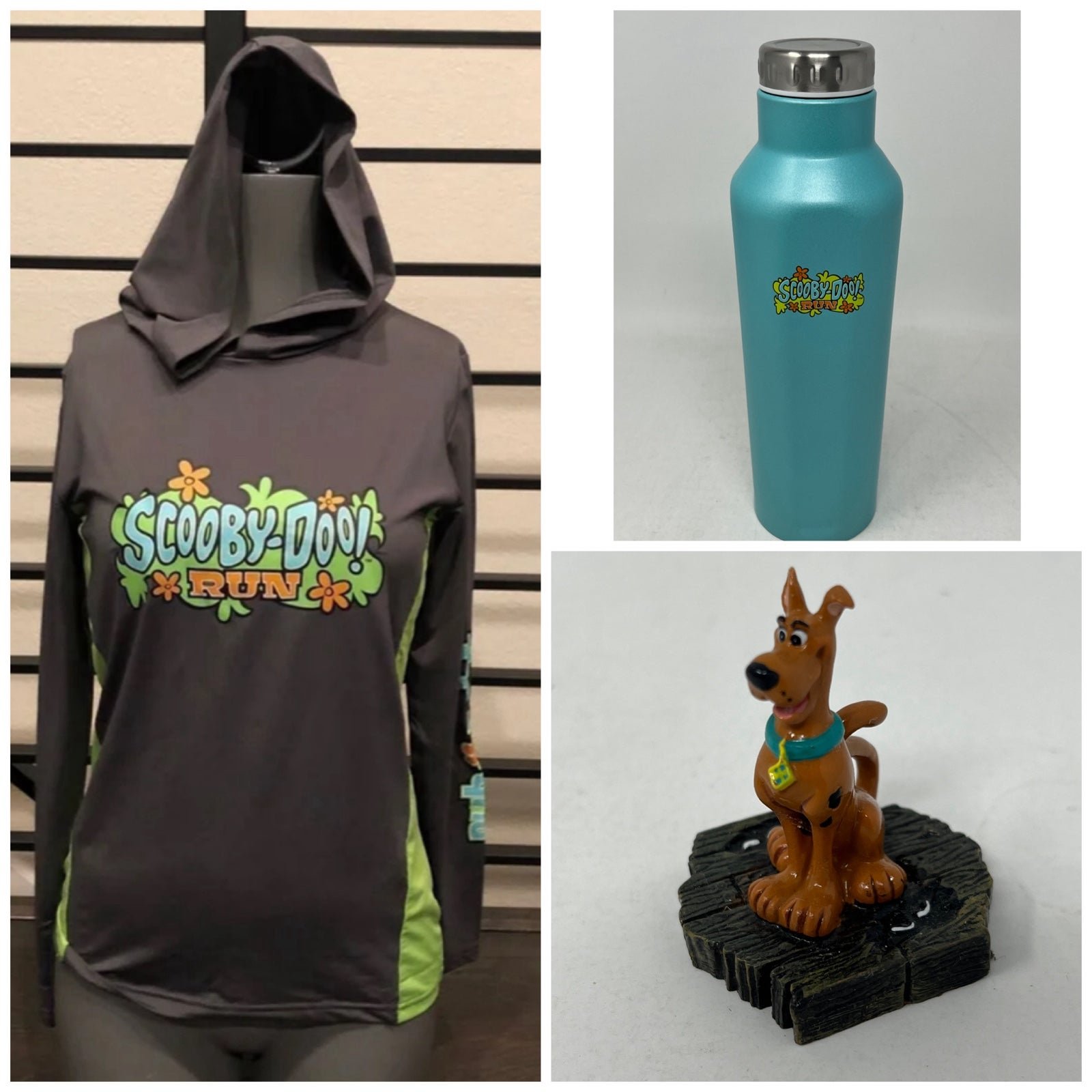 Scooby Doo Race Hoodie and Water Bottle-NEW
