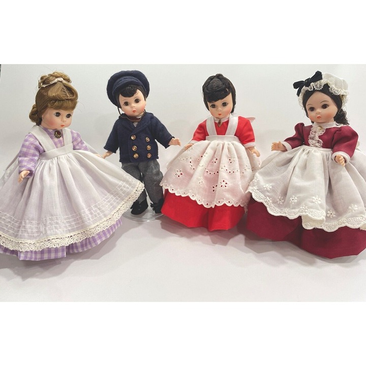 Madame Alexander Meg Marmie Jo Laurie Little Women Little Men ~ 4 ~ With Stands