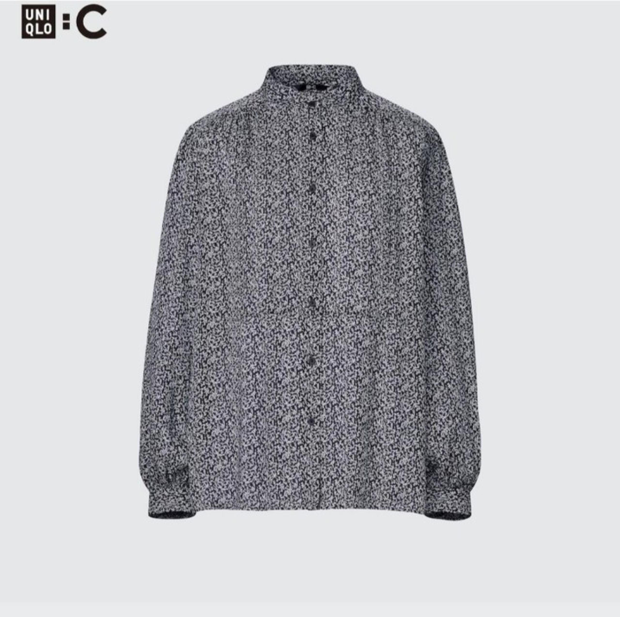 UNIQLO : C Volume Long Sleeve Blouse In Back