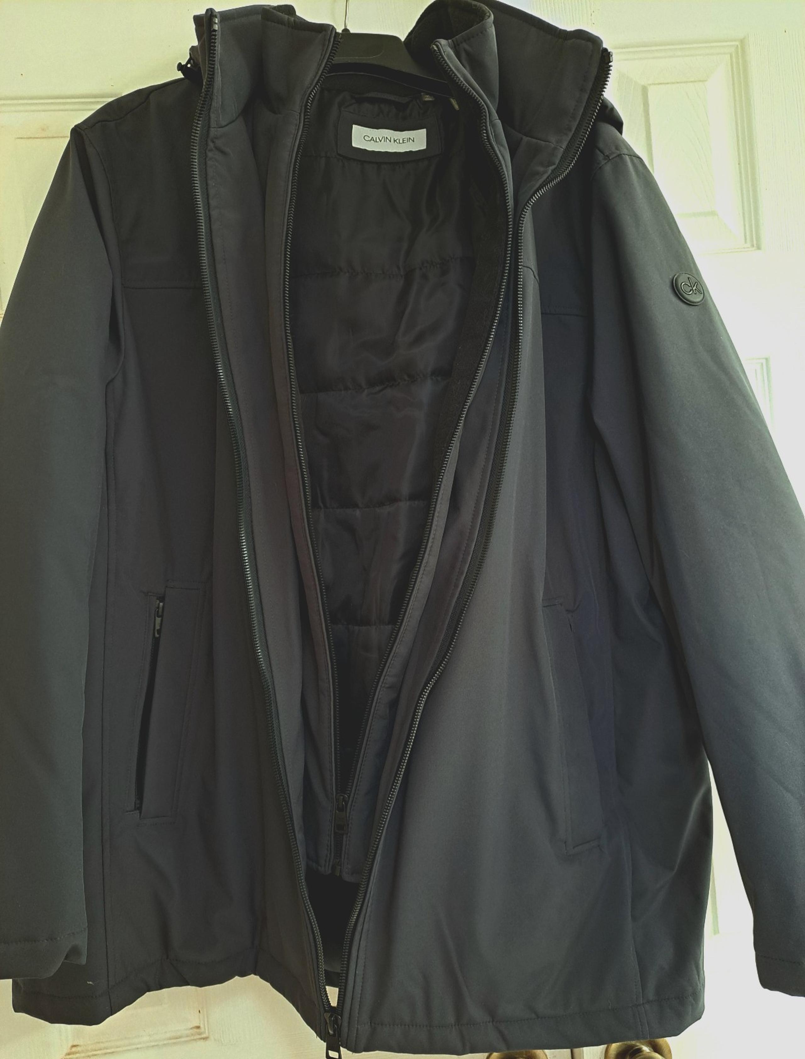 Calvin Klein men's black winter coat new without tags xxl