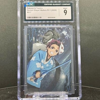 Demon Slayer TCG Sakonji & Tanjiro #17 Wafer 2020 Bandai Japanese CGC 9 Mint