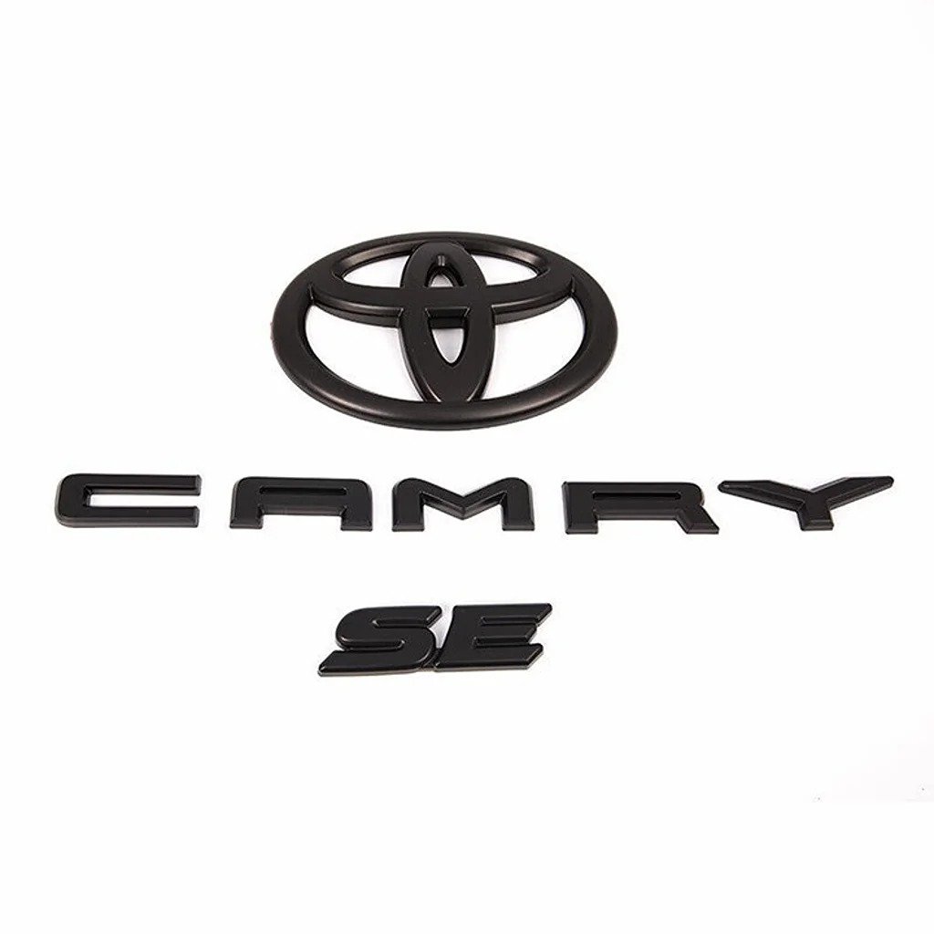 BLACK OUT OVERLAY EMBLEM KIT fit 2018 - 2024 TOYOTA CAMRY SE PT948-03191-02