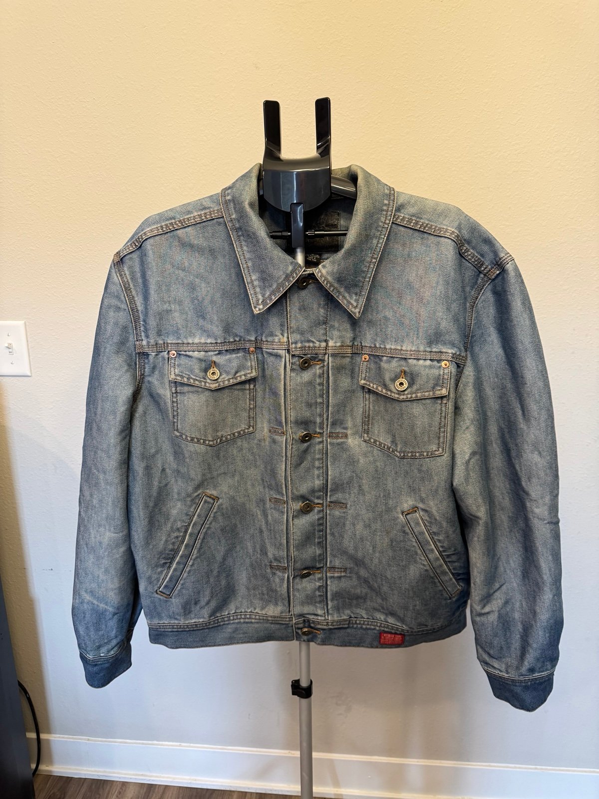 Vintage Guess Slick Denim Jacket Size XLarge 90s Y2k