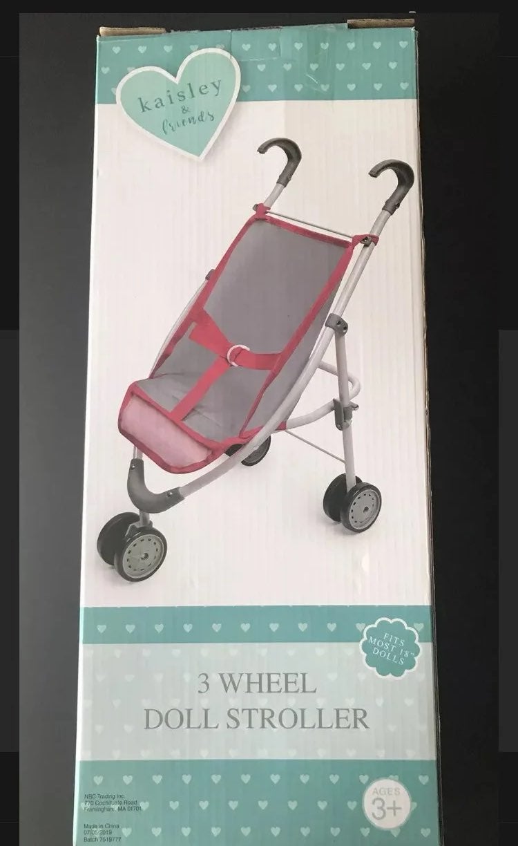 3 Wheel Doll Stroller Dolls Up to 18